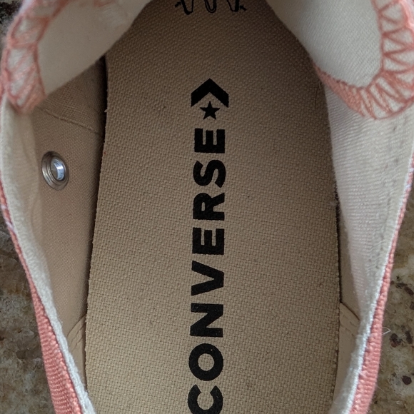 Converse All Star Coral Low Top Platform Sneakers - Picture 8 of 8